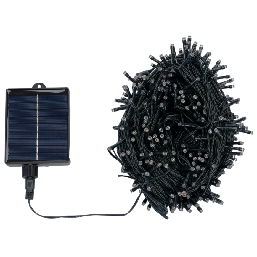BRILAGI - LED соларен коледен гирлянд 500xLED/8 функции 52m 1200 mAh IP65 топла бяла