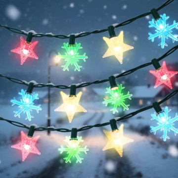 BRILAGI - LED соларна коледна гирлянда 50xLED/8 функции 12m 800 mAh IP65 многоцветна
