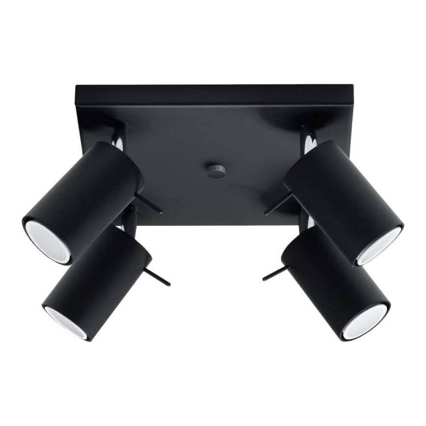 Brilagi -  LED Спот ASMUS 4xGU10/7W/230V черен