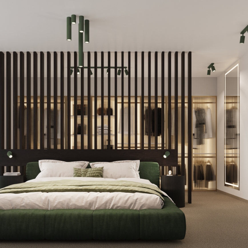 Brilagi - LED спот CRESTO 1xGU10/10W/230V 10 cm зелен