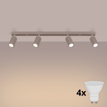 Brilagi - LED спот CRESTO 4xGU10/10W/230V таупе