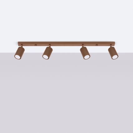 Brilagi - LED спот CRESTO 4xGU10/10W/230V кафяво