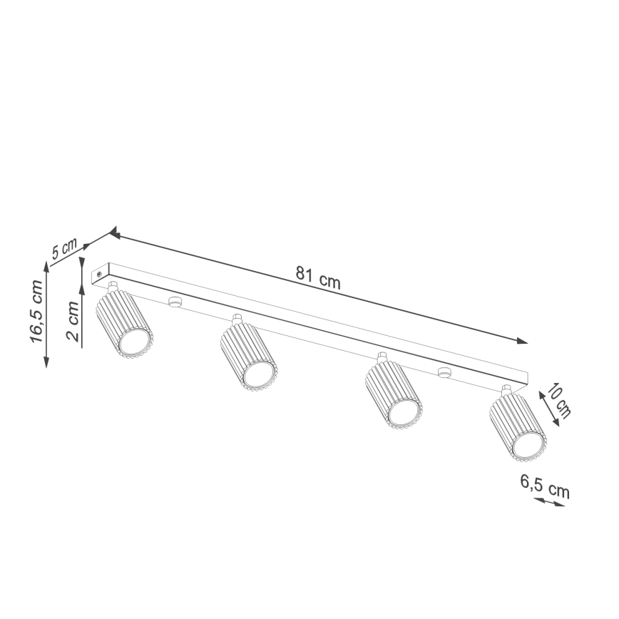Brilagi - LED спот CRESTO 4xGU10/10W/230V кафяво