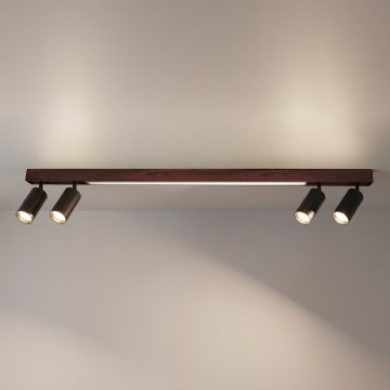 BRILAGI - LED спот SELE 4xGU10/30W/230V + LED/25W черно/декор череша