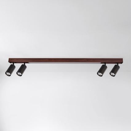 BRILAGI - LED спот SELE 4xGU10/30W/230V + LED/25W черно/декор череша