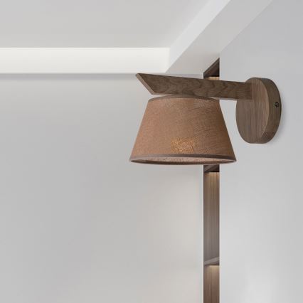 Brilagi - LED Стенно осветително тяло ANTHONY 1xE14/40W/230V дъб орех/кафяво