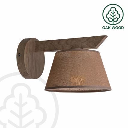 Brilagi - LED Стенно осветително тяло ANTHONY 1xE14/40W/230V дъб орех/кафяво