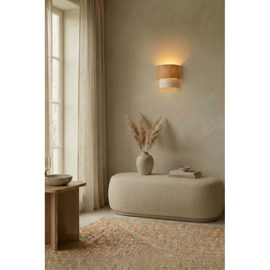 Brilagi - LED стенен аплик BOHO ECO 1xE27/10W/230V бежово/кремаво