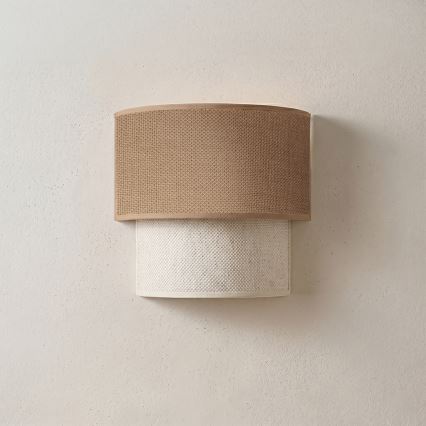 Brilagi - LED стенен аплик BOHO ECO 1xE27/10W/230V бежово/кремаво