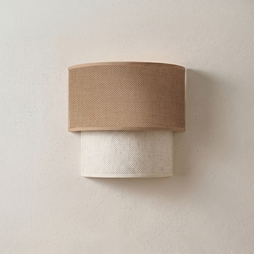 Brilagi - LED стенен аплик BOHO ECO 1xE27/10W/230V бежово/кремаво
