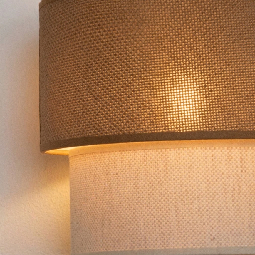 Brilagi - LED стенен аплик BOHO ECO 1xE27/10W/230V бежово/кремаво