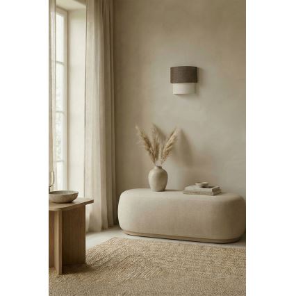 Brilagi - LED стенен аплик BOHO ECO 1xE27/10W/230V кафяв/кремав