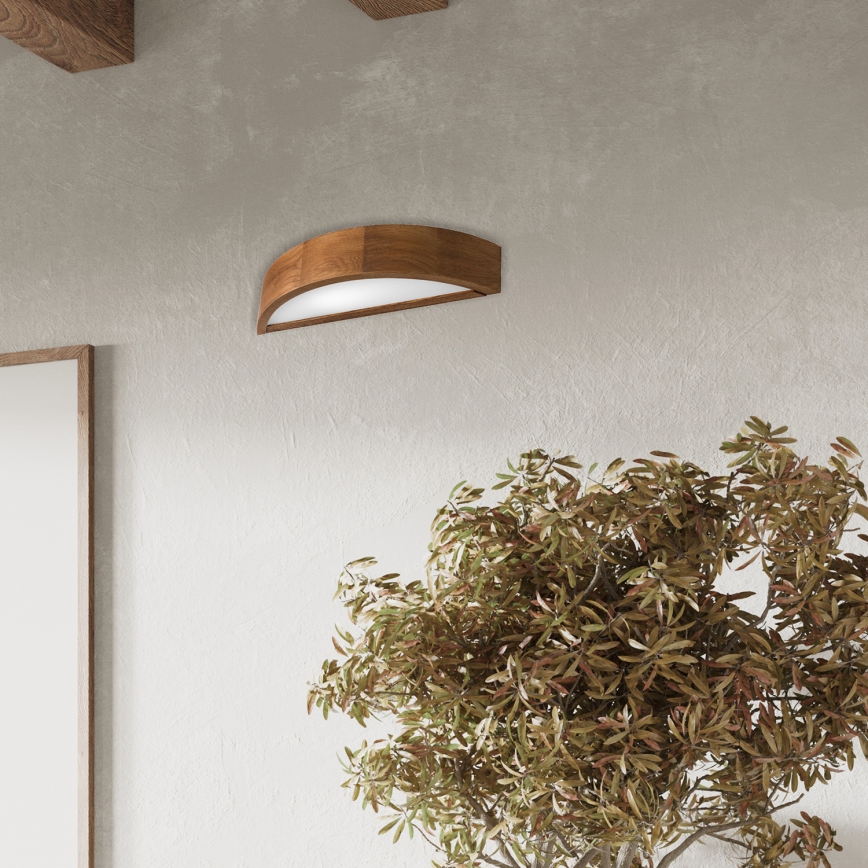 Brilagi - LED стенен аплик CARVALHO 1xE27/15W/230V дъб/череша