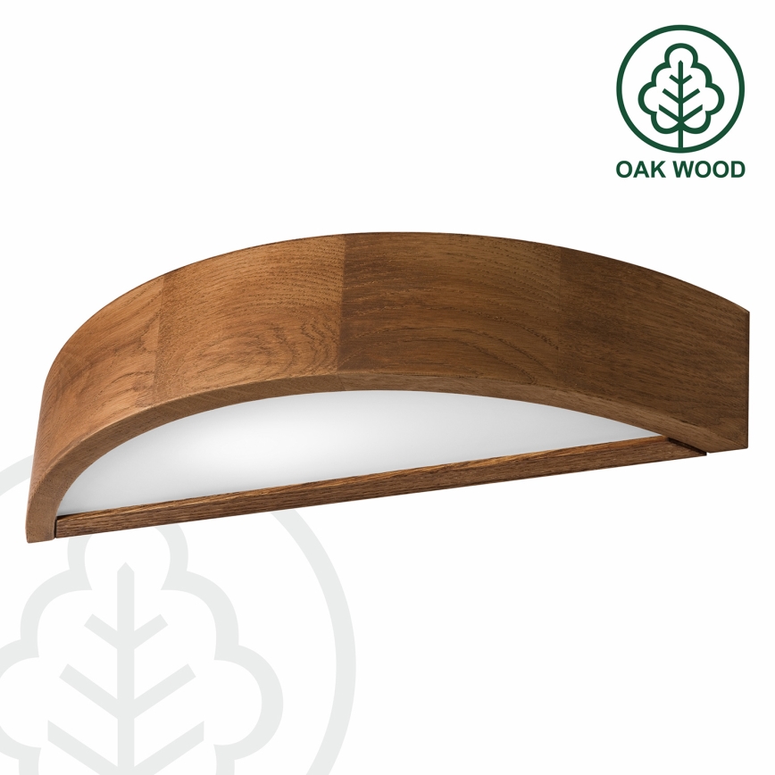Brilagi - LED стенен аплик CARVALHO 1xE27/15W/230V дъб/череша