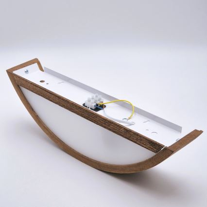 Brilagi - LED стенен аплик CARVALHO 1xE27/15W/230V дъб/череша