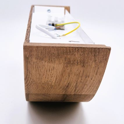 Brilagi - LED стенен аплик CARVALHO 1xE27/15W/230V дъб/череша