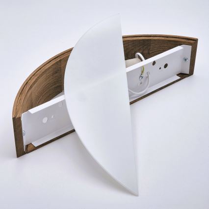 Brilagi - LED стенен аплик CARVALHO 1xE27/15W/230V дъб/череша