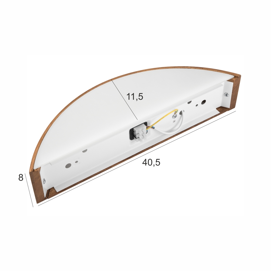 Brilagi - LED стенен аплик CARVALHO 1xE27/15W/230V дъб/череша