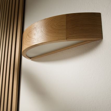 Brilagi - LED стенен аплик CARVALHO 1xE27/15W/230V дъб