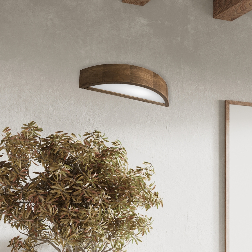 Brilagi - LED стенен аплик CARVALHO 1xE27/15W/230V дъб/орех