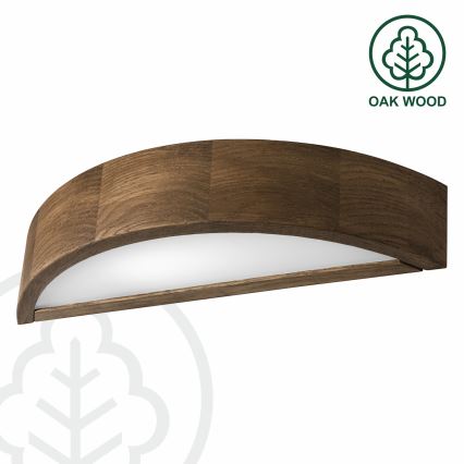 Brilagi - LED стенен аплик CARVALHO 1xE27/15W/230V дъб/орех
