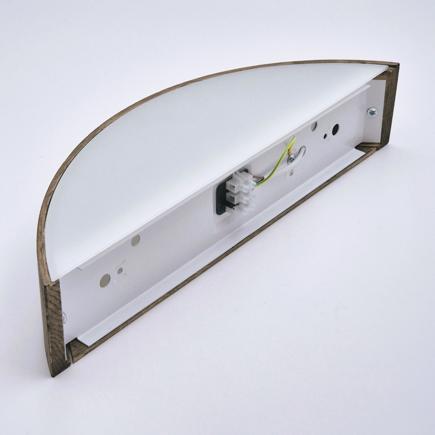 Brilagi - LED стенен аплик CARVALHO 1xE27/15W/230V дъб/орех