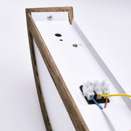 Brilagi - LED стенен аплик CARVALHO 1xE27/15W/230V дъб/орех