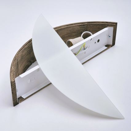 Brilagi - LED стенен аплик CARVALHO 1xE27/15W/230V дъб/орех