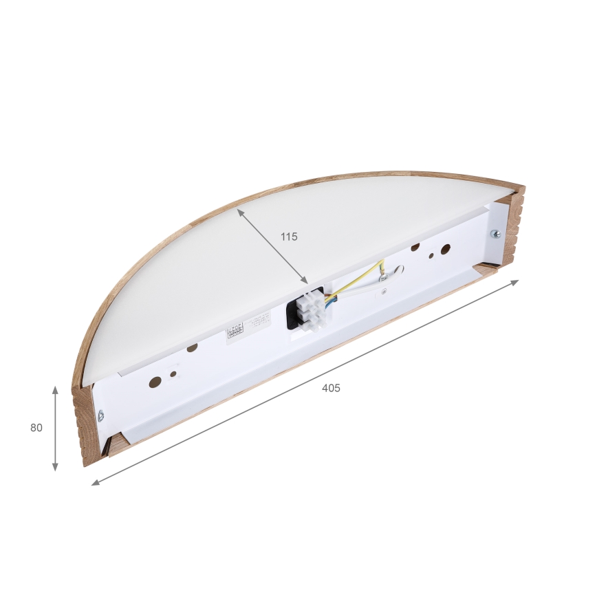 Brilagi - LED стенен аплик CARVALHO MODERN 1xE27/60W/230V дъб