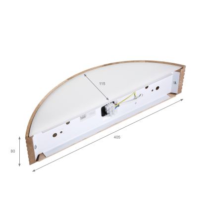 Brilagi - LED стенен аплик CARVALHO MODERN 3xE27/60W/230V дъб