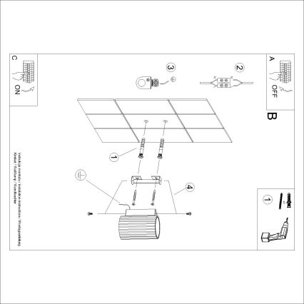 Brilagi - LED стенен аплик CRESTO 1xGU10/10W/230V 10 см кремав