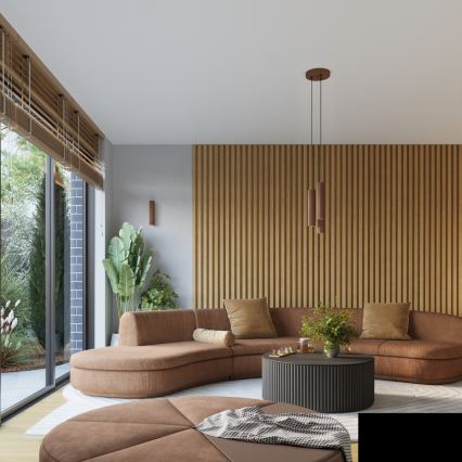 Brilagi - LED стенен аплик CRESTO 1xGU10/10W/230V кафяв