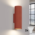 BRILAGI - LED стенен аплик CRESTO 2xGU10/10W/230V 20 см оранжев