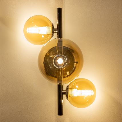 Brilagi - LED стенен аплик MILLA 3xG9/3W/230V черен хром/злато