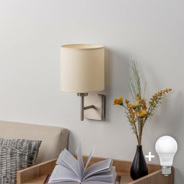 BRILAGI - LED стенен аплик NUBILA 1xE27/60W/230V матов хром/кремав