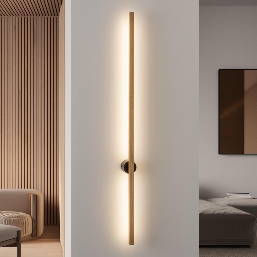 Brilagi - LED стенен аплик WOODY LINE LED/12W/230V 120 см дъб