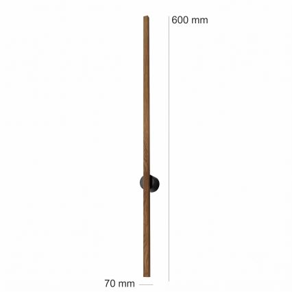 Brilagi - LED стенен аплик WOODY LINE LED/7W/230V 4000K 60 cm дъб/орех