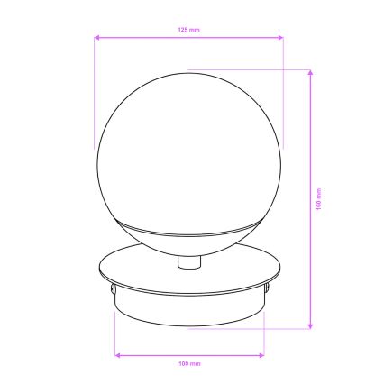 Brilagi - LED стенно осветително тяло за баня BALL LED/6W/230V 3000/4000/6500K IP44 лъскав хром