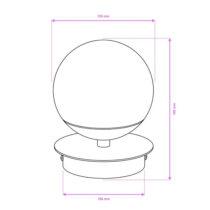 Brilagi - LED стенно осветително тяло за баня BALL LED/6W/230V 3000/4000/6500K IP44 лъскав хром