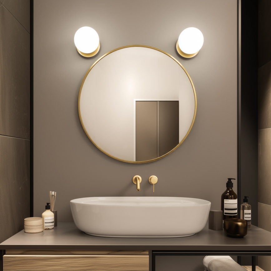 Brilagi - LED стенен аплик за баня BALL LED/6W/230V 3000/4000/6500K IP44 златист