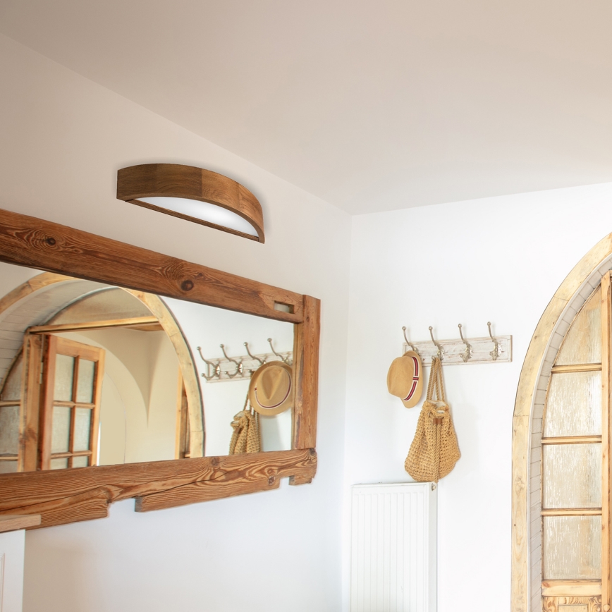 Brilagi - LED стенен аплик CARVALHO 1xE27/60W/230V дъб череша