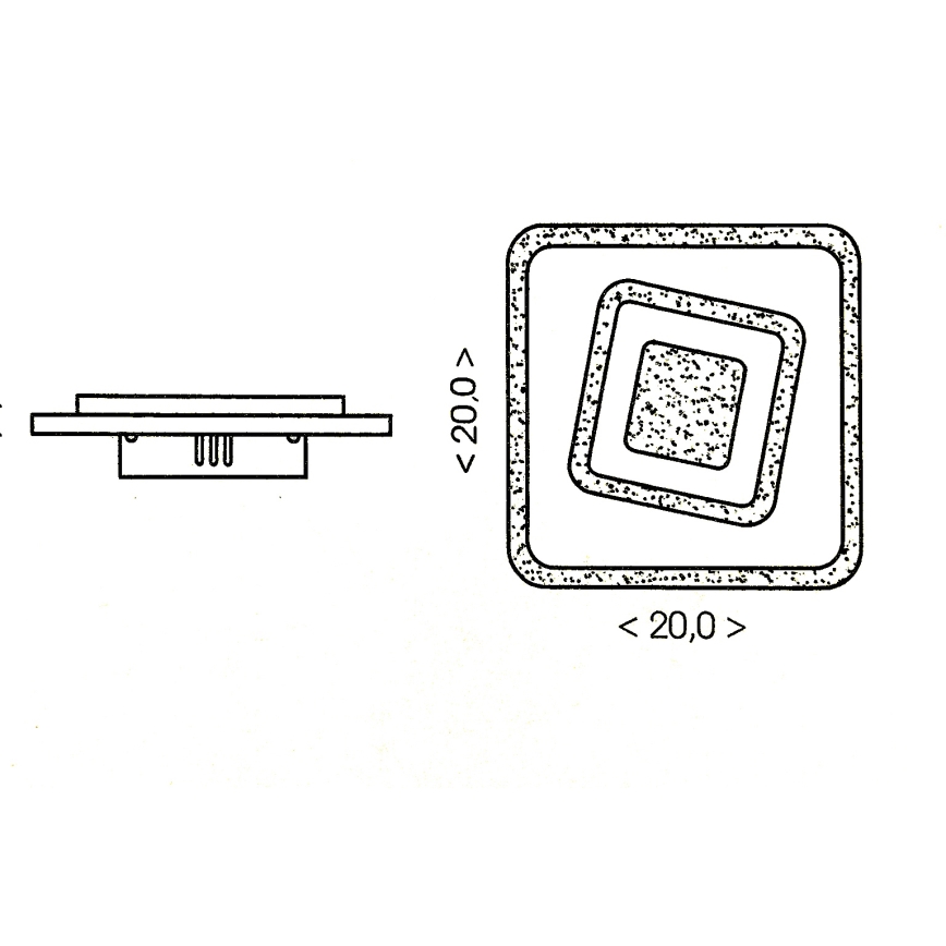 Brilagi - LED стенен аплик MODERN MINI LED/32W/230V 3000/4000/6000K
