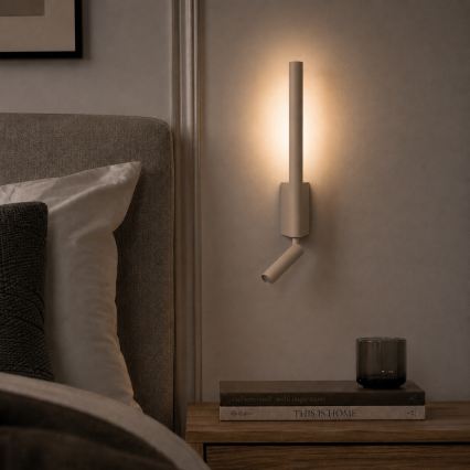 BRILAGI - LED стенен насочваем спот VIXON LED/3W/230V + LED/5W бежово CRI 90
