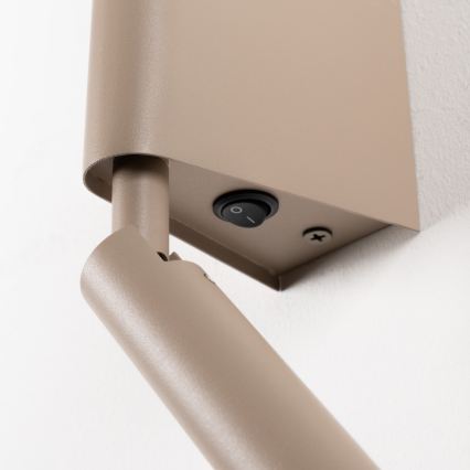 BRILAGI - LED стенен насочваем спот VIXON LED/3W/230V + LED/5W бежово CRI 90