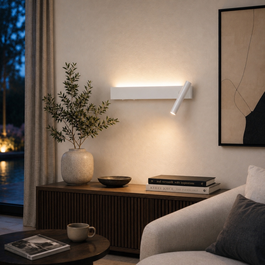 BRILAGI - LED стенен спот ARLIX LED/3W/230V + LED/7W бял CRI 90
