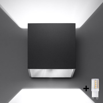 Brilagi -  LED Стенен спот MURO 1xG9/4W/230V черен