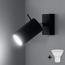 Brilagi -  LED Стенен спот ASMUS 1xGU10/7W/230V черен
