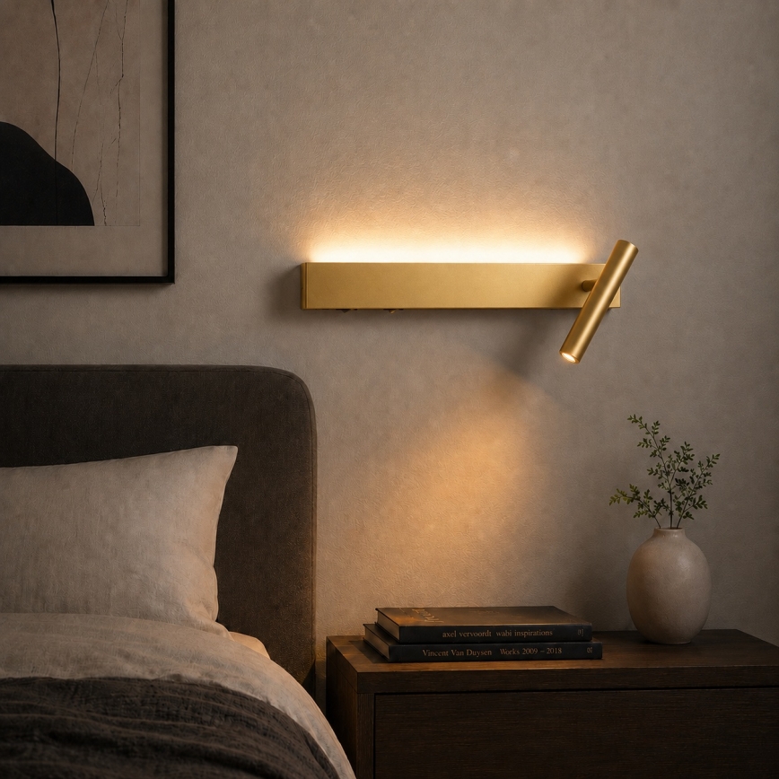 Brilagi - LED стенен точков аплик ARLIX LED/3W/230V + LED/7W златист CRI 90