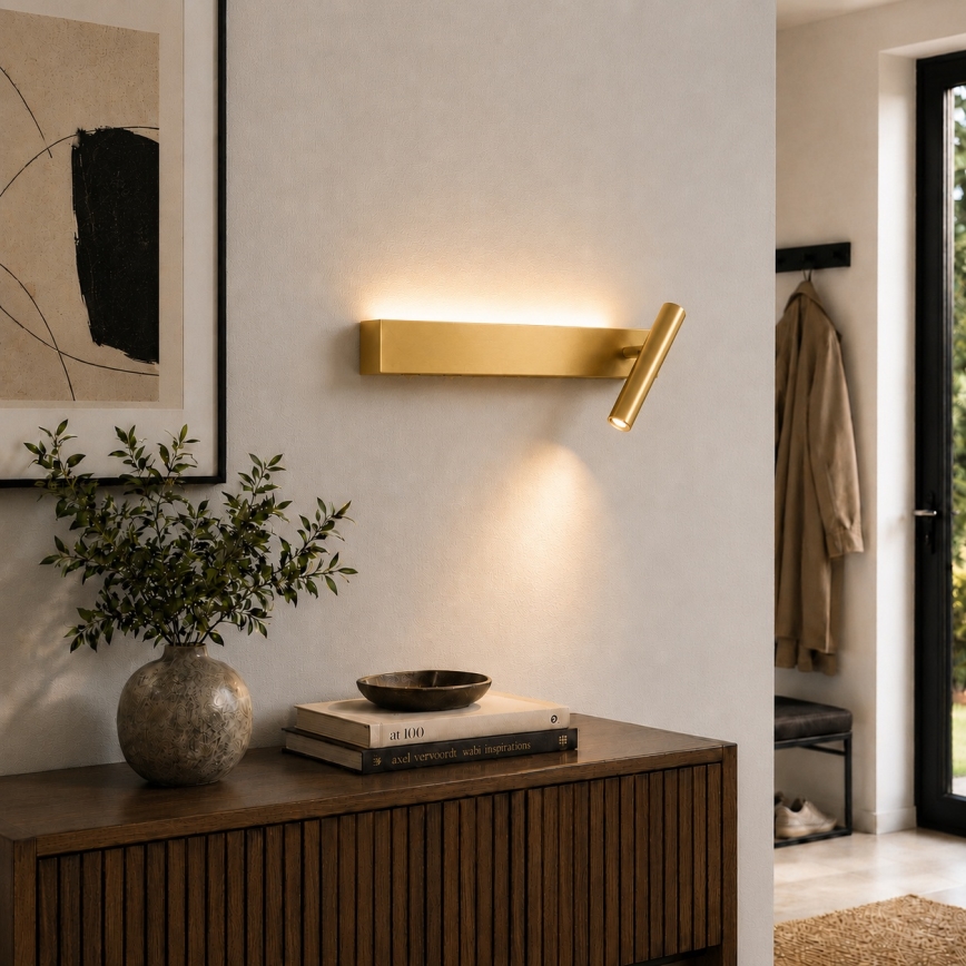 Brilagi - LED стенен точков аплик ARLIX LED/3W/230V + LED/7W златист CRI 90
