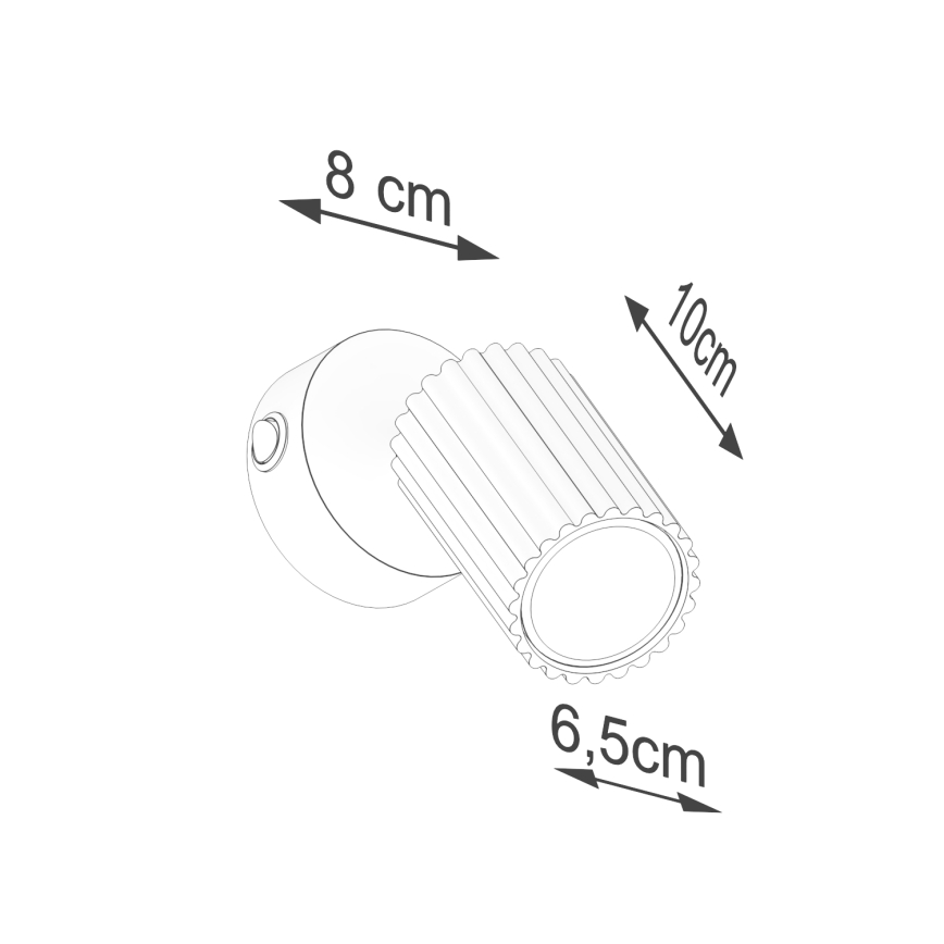 BRILAGI - LED стенен точков аплик CRESTO 1xGU10/10W/230V оранжев